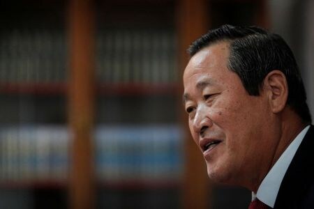 　９月２９日、北朝鮮のキム・ソン国連大使は、国連総会における演説で、同国は「戦争抑止」態勢を確立し、経済発展に注力していると強調した。ニューヨークで２０１９年１０月撮影（２０２０年　ロイター/Brendan McDermid）