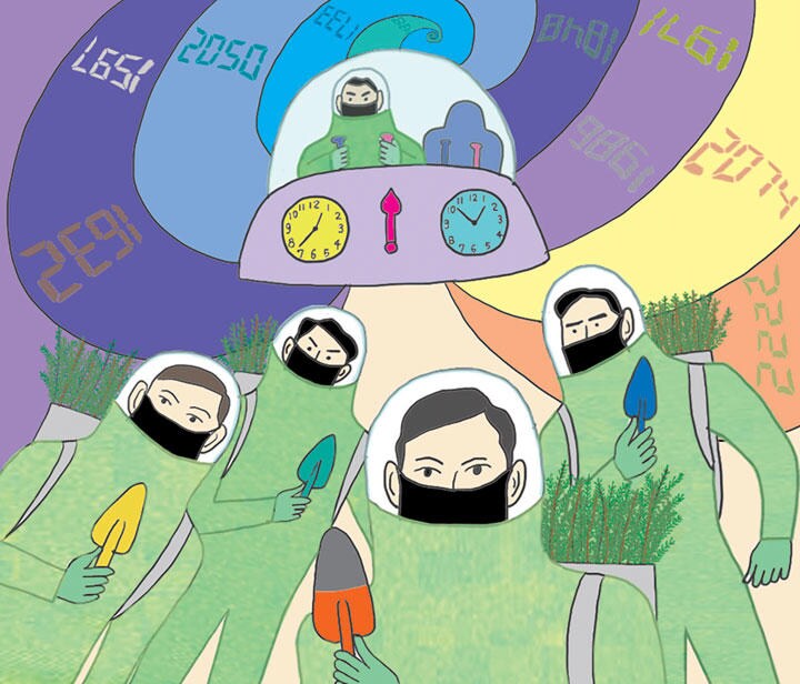 ILLUSTRATION BY AYAKO OCHI FOR NEWSWEEK JAPAN