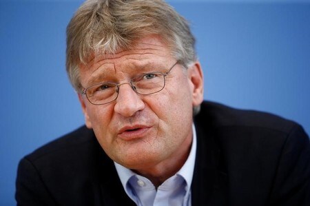 　１月１０日、反移民政策を掲げる「ドイツのための選択肢」（ＡｆＤ）のイェルク・モイテン共同党首（写真）は、ユーロ圏はドイツなど経済的に強い国々とフランスを含む弱い国々に分割すべきだと主張した。２０１６年９月撮影（２０１７年　ロイター/Axel Schmidt）