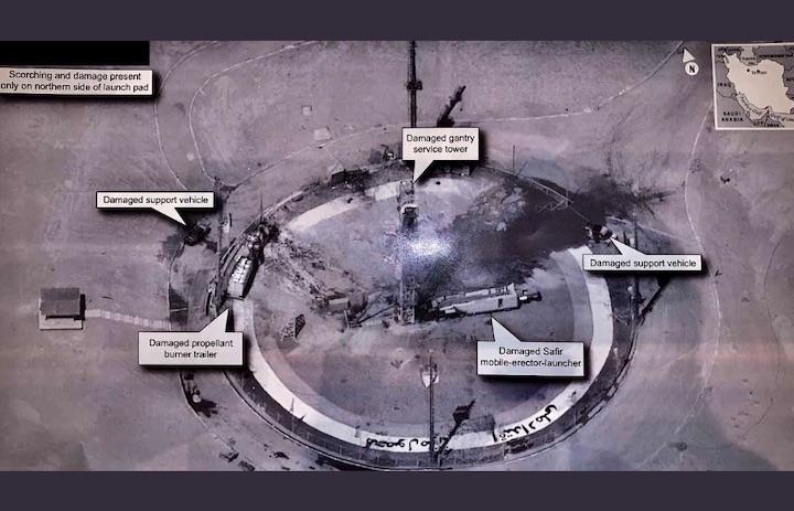 ツイッターに投稿されたイランの衛星画像が、機密情報だとして物議を醸している......  Donald Trump/Twitter