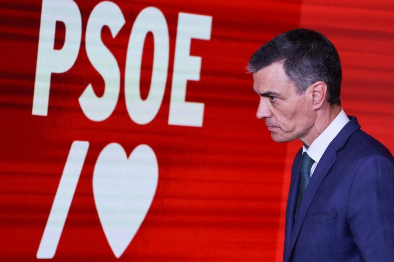 スペインのサンチェス首相。2025年6月、マドリードで撮影。 REUTERS/Nacho Doce