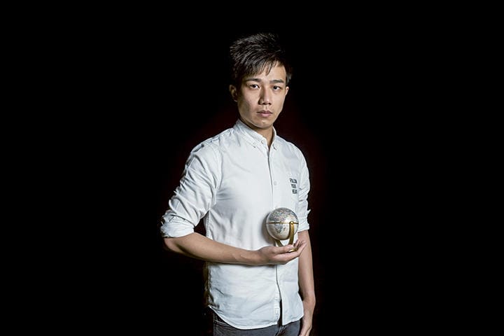 国際工作組織「攬炒チーム」創設者　劉祖廸（27）　PHOTOGRAPH BY YUKITAKA AMEMIYA