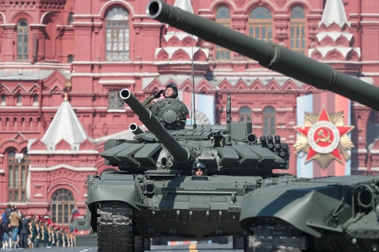 ロシアの主力戦車T-72B3（2019年5月）　Shamil Zhumatov-Reuters