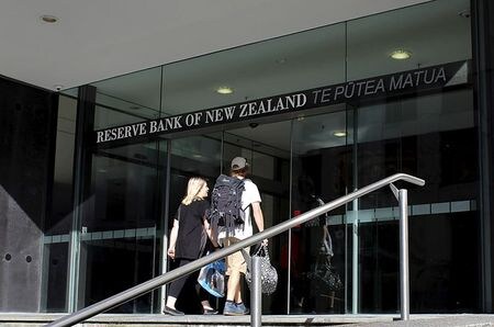　６月２日、ニュージーランド（ＮＺ）準備銀行（中央銀行）高官は、中銀の気候変動対策と持続可能な金融に関する目標について、一部をバランスシートを利用して達成を目指す考えを明らかにした。写真はウェリントンで２０１６年３月撮影（２０２１年　ロイター／Rebecca Howard）