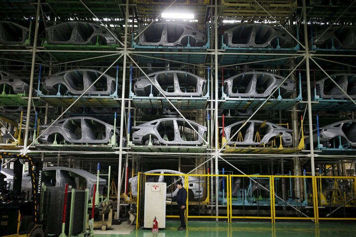 韓国・牙山の現代自動車の工場もウイルス禍による供給網の混乱で生産停止に　Kim Hong-Ji-REUTERS