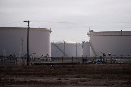 米戦略石油備蓄による貯蔵庫、テキサス州で2025年2月撮影　REUTERS/Eli Hartman