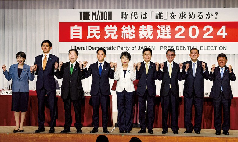声は人類の歴史を変えてきた。自民党総裁選を制するのは誰の声？　FRANCK ROBICHONｰPOOLｰREUTERS
