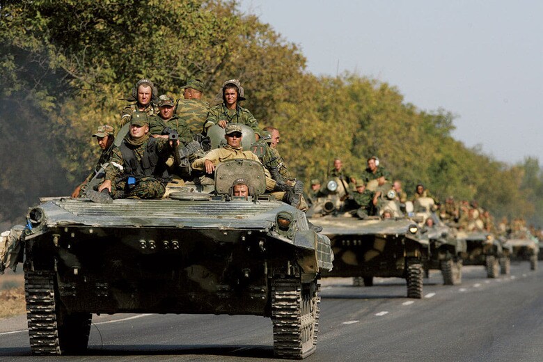 2008年、ジョージアに侵攻したロシア軍　URIEL SINAI/GETTY IMAGES