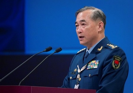 　９月２日、中国国営メディアの環球時報によると、中国人民軍空軍のトップが、新たな長距離爆撃機を開発していると明らかにした。写真は空軍の馬曉天上将。シンガポールで２０１０年６月撮影（２０１６年　ロイター／Vivek Prakash）