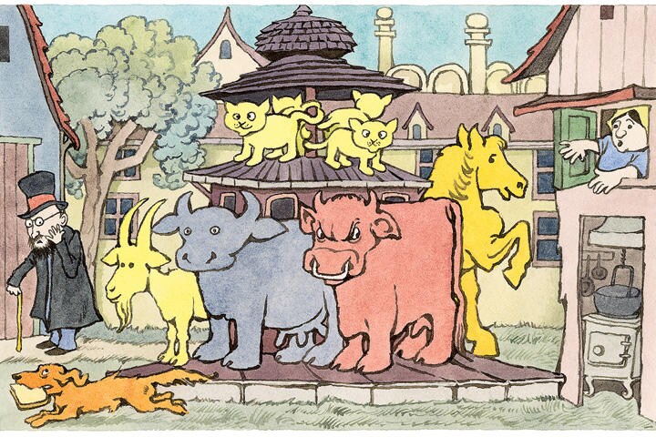 新著『リンボーランドのプレストとゼスト』より。センダックとヨリンクスの3作目の共同作品　COURTESY OF THE MAURICE SENDAK FOUNDATION