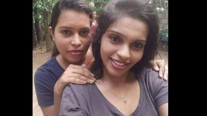 名古屋入管で収容中に亡くなったウィシュマさん（手前）　遺族提供