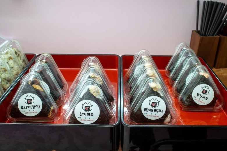 1日400個もの売上がある日本式おにぎり専門店「とんありおにぎり」のおにぎり（筆者撮影）