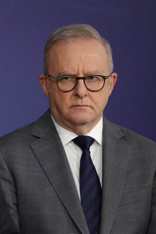 写真はアルバニージー豪首相。23日、シドニーで撮影。REUTERS/Hollie Adams