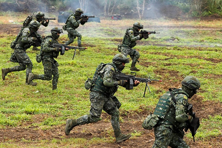朝鮮半島有事は台湾にも影響を与えるだろう（台湾軍の軍事演習）　Tyrone Siu-REUTERS