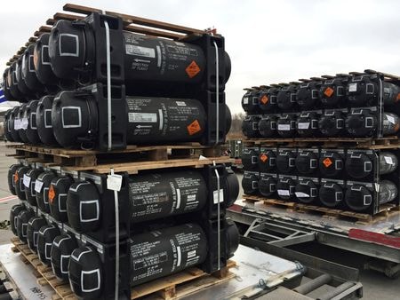 米国は早ければ週明け４月３日にウクライナに対する２６億ドル規模の追加軍事支援を発表する見通しと、米政府当局者３人が３１日明らかにした。２０２２年１１月撮影（２０２３年　ロイター/Serhiy Takhmazov）