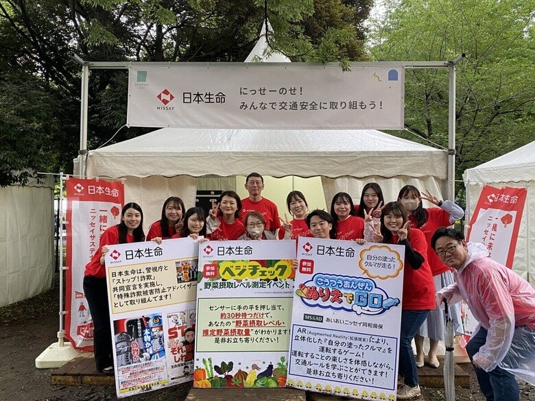 「にっせーのせ！」の活動　（地域イベントでの交通安全啓発活動）