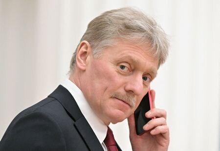 　ロシアのペスコフ大統領報道官（写真）は、欧州向けのガス供給を４月１日から停止することはないと述べた。モスクワで２月撮影。提供写真（２０２２年　ロイター）