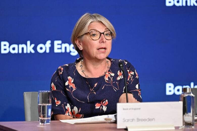 イングランド銀行（英中央銀行）のブリーデン副総裁。ロンドンで7月7日に代表撮影。REUTERS