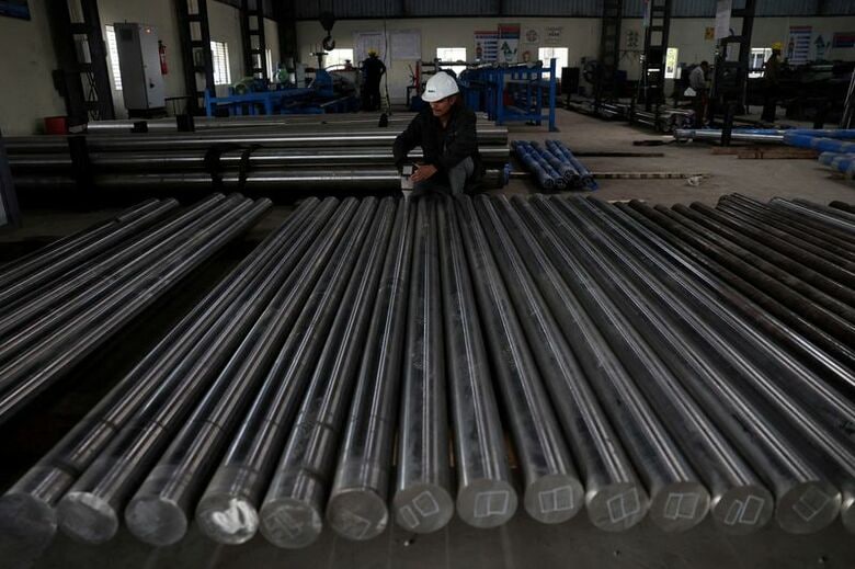 写真は2026年1月、インド・アーメダバード郊外にある製鉄所で撮影。REUTERS/Amit Dave