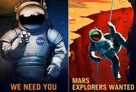 「若人よ、火星に来たれ！」　ＮＡＳＡが火星探査メンバー募集のポスターを製作
