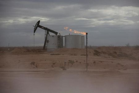 米国時間の原油先物は約１％超上昇した。２０１９年、テキサス州で撮影（２０２３年　ロイター/Angus Mordant/File Photo）