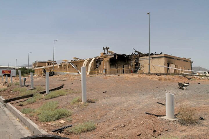 火事が発生したナタンズの核施設（7月2日）　ATOMIC ENERGY ORGANIZATION OF IRAN-WANA-REUTERS