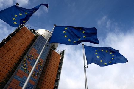 欧州連合（ＥＵ）の再生可能エネルギー規則の目標を巡り、原子力を認めるかどうかで対立する加盟国が２８日、最終的な協議を行った。資料写真、ベルギー・ブリュッセル、２月撮影（２０２３年　ロイター／Yves Herman）