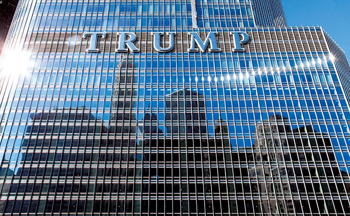 トランプは中国で多数の商標申請を行っている　Raymond Boyd/GETTY IMAGES