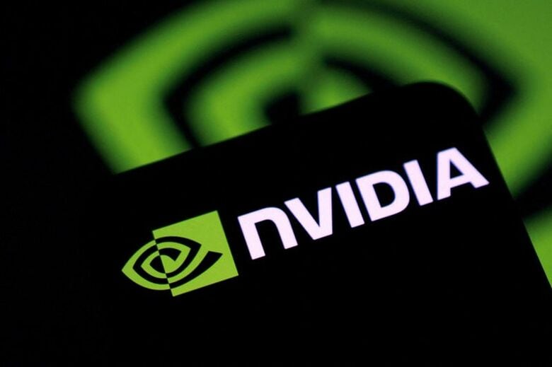 米半導体大手エヌビディアのロゴ。6月11日に撮影。 REUTERS/Dado Ruvic