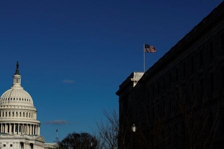 　米ホワイトハウスと共和党は１９日夜、連邦債務上限の引き上げを巡り、この日２度目となる協議を行ったが、進展なく終了した。写真はワシントンで２０２２年１２月撮影（２０２３年　ロイター/Jonathan Ernst）