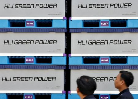 　７月３日、韓国の現代自動車グループと電池大手ＬＧエナジーソリューション（ＬＧＥＳ）はインドネシアで初の電気自動車（ＥＶ）用電池セルの生産工場を稼働させた（２０２４年　ロイター/Ajeng Dinar Ulfiana）