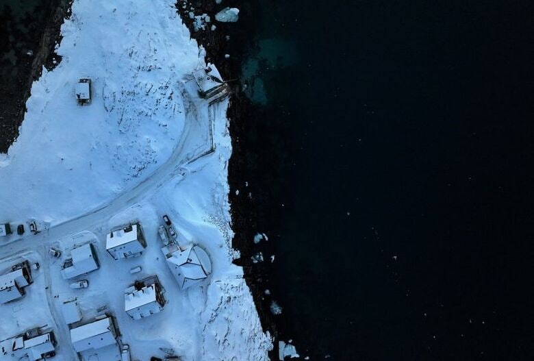2月、グリーンランドのヌークで撮影　REUTERS/Stoyan Nenov
