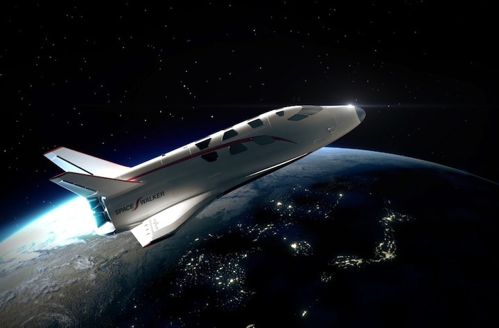 スペースウォーカーが開発を目指すスペース・プレーンの想像図 (C) SPACE WALKER