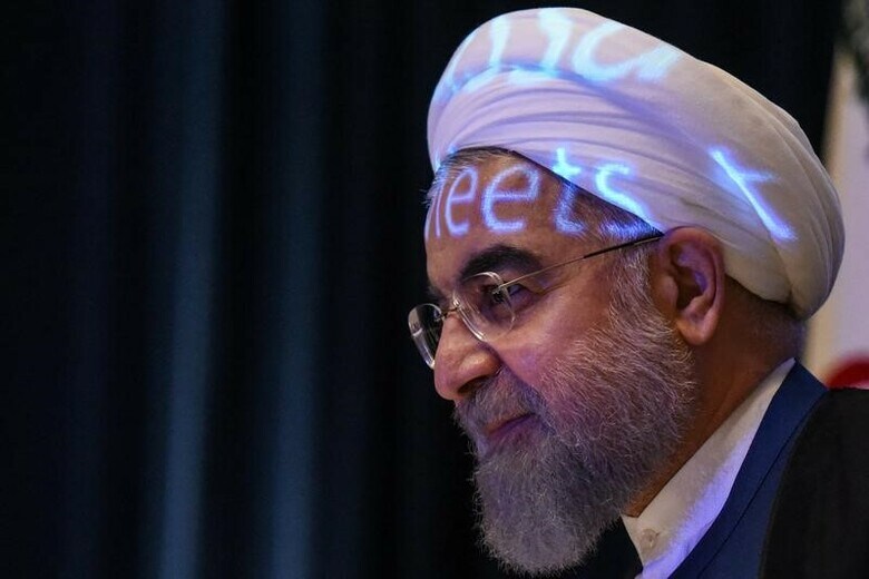 １１月２１日、イランのロウハニ大統領（写真）は生中継されたテレビ演説で、過激派組織「イスラム国」（ＩＳ）が終焉を迎えたと宣言した。写真はニューヨークで９月撮影（２０１７年　ロイター/Stephanie Keith）