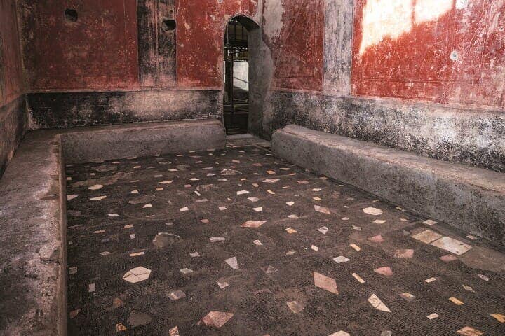 ポンペイ遺跡で発見された私邸浴場