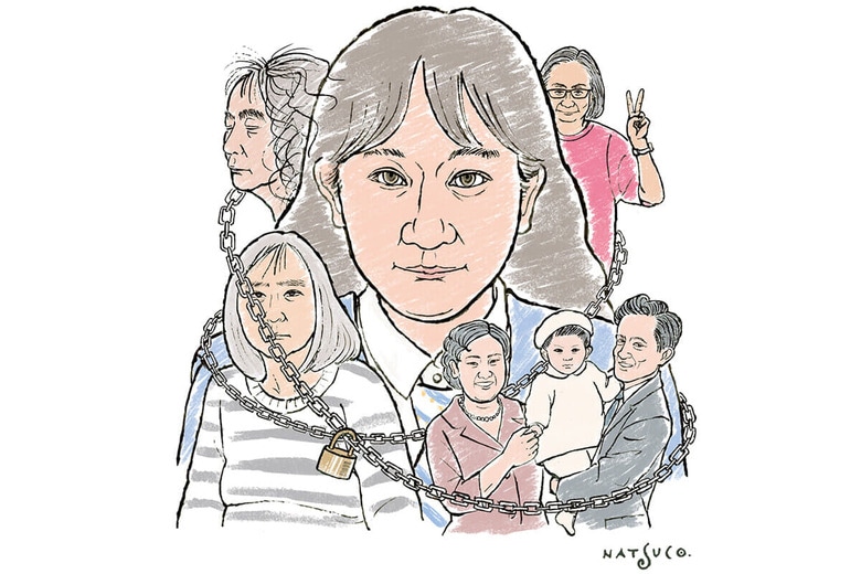 ILLUSTRATION BY NATSUCO MOON FOR NEWSWEEK JAPAN