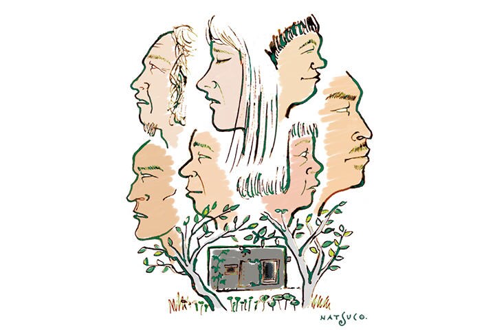 ILLUSTRATION BY NATSUCO MOON FOR NEWSWEEK JAPAN