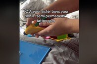 【動画】幼いわが子に「遊び」で入れたタトゥー、母親が激しく後悔 「すぐ消えるものと」 息子は毎晩お風呂で...