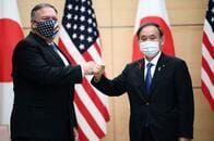 来日中の米国務長官ポンぺオ、来年の五輪開催全面支持　菅首相を表敬訪問