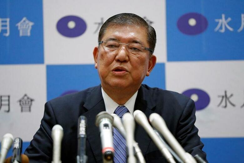 ４度目の総裁選出馬となる石破茂元幹事長（写真）は、安倍晋三首相の経済政策「アベノミクス」を急激に変える必要はないとしつつ、方針の違いも訴える。写真は都内で１日撮影（２０２０年　ロイター／Issei Kato）
