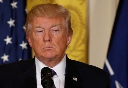 　４月１２日、米国のトランプ大統領は、ロシアとの関係がうまくいっていないとの憂慮を示し、両国関係は「史上最悪」かもしれないとの懸念を示した（２０１７年　ロイター/Jonathan Ernst）