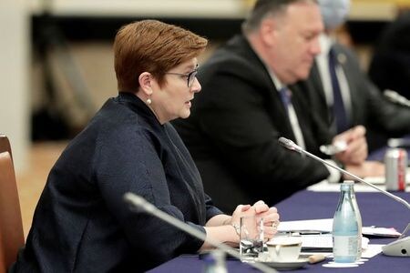 　オーストラリアは３月８日の国際女性デーに合わせ、女性蔑視に対し声を上げるよう訴える１９００万豪ドルのキャンペーンを打ち出した。写真は、ペイン外相兼女性担当相。昨年１０月に東京で撮影。代表撮影（２０２１年　ロイター）