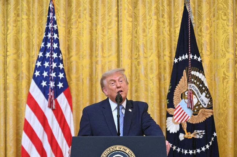 写真はトランプ米大統領。7月16日、米ワシントンで代表撮影。REUTERS
