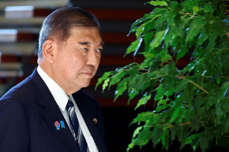 戦後80年に向けて石破首相がメッセージを発出するかどうか、注目が集まっている　Franck Robichon/POOL/REUTERS