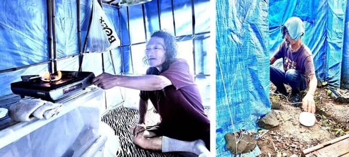 荒川河川敷のホームレス