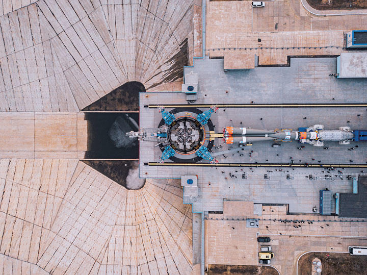 ソユーズロケット　ROSCOSMOS-HANDOUT-REUTERS