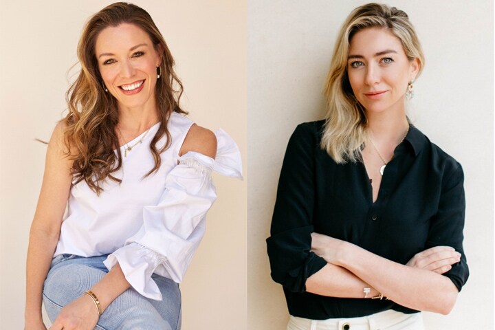 「Bumble」のCEO、ホイットニー・ウルフ氏（右）と、「Girlboss」のプレジデント、アリソン・ワイアット氏（左）　Photo: Kristen Kilpatrick（右）、Girlboss（左）