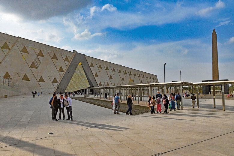 新都市ジリアン近くに建設された大エジプト博物館　ANTOINE LORGNIERｰHANS LUCASｰREUTERS