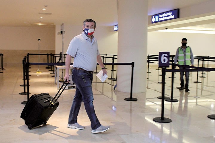 カンクンからとんぼ返りするクルーズ　REUTERS