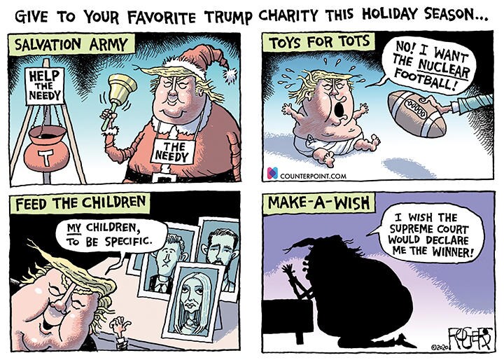 Trump\'s Self-Charity Plan / (c)2021 ROGERS-ANDREWS McMEEL SYNDICATION